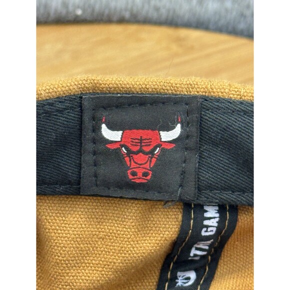Chicago Bulls Hat Cap Adult Strap Back Tan Adjustable NBA Basketball Ultra Game - Picture 9 of 10